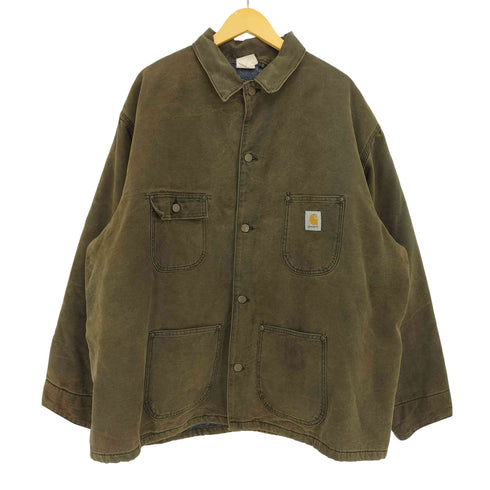 カーハート Carhartt 80s~90s 星タグ 100周年タグ Michigan Chore Coat 裏地ブランケット ユニオンチケット ミシガンチョアコート メンズ import:XXL